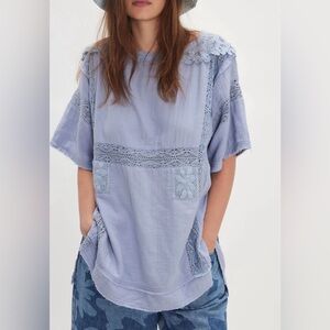 Free People Rustic Romance Top in the Country Tide color.
